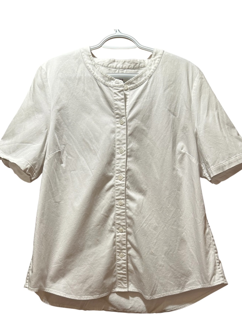 Vineyard Vines Short Sleeve Button-Front Shirt in Cream